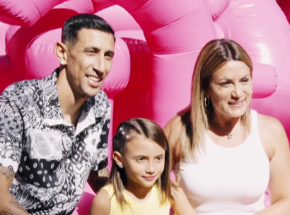 Enternecedor: Angel Di María y su familia festejaron en un exclusivo salón de Funes el cumpleaños de su hija